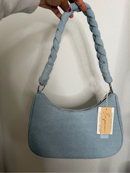 Haute Fashion Handbags - NWT Denim Braided Shoulder Bag